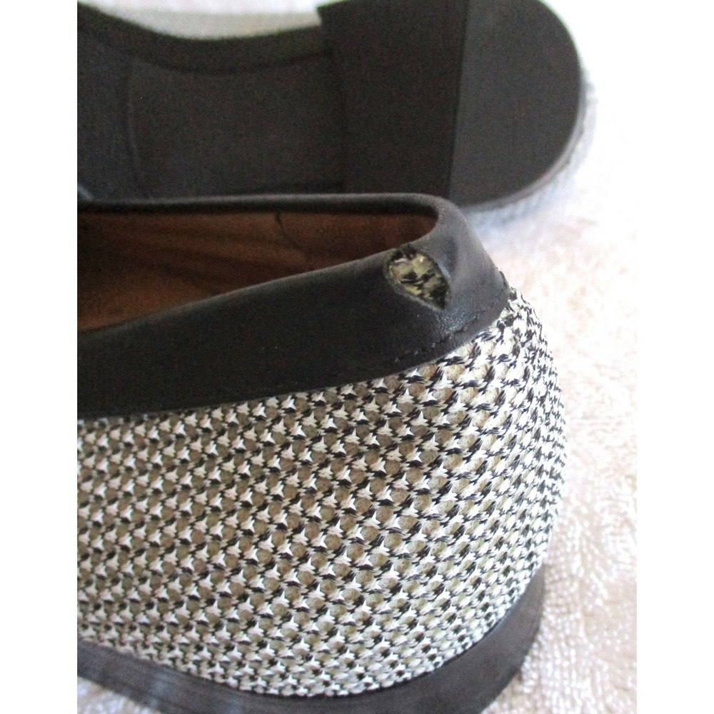 Steve Madden Enmeshed Mens Loafers Black White Woven Penny Loafer Enme01m1 12M - Picture 9 of 10
